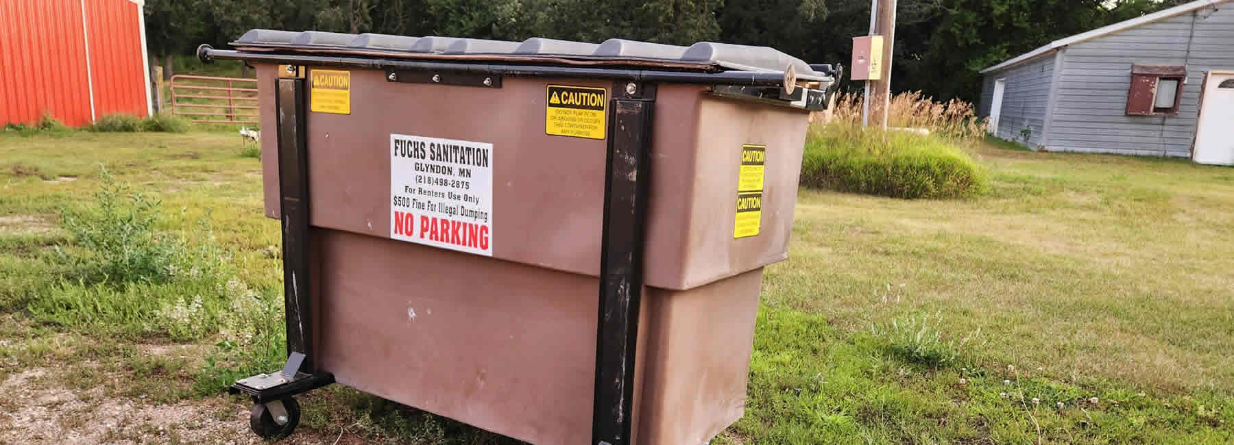 Contact Fuchs Sanitation of Glyndon, Minnesota.