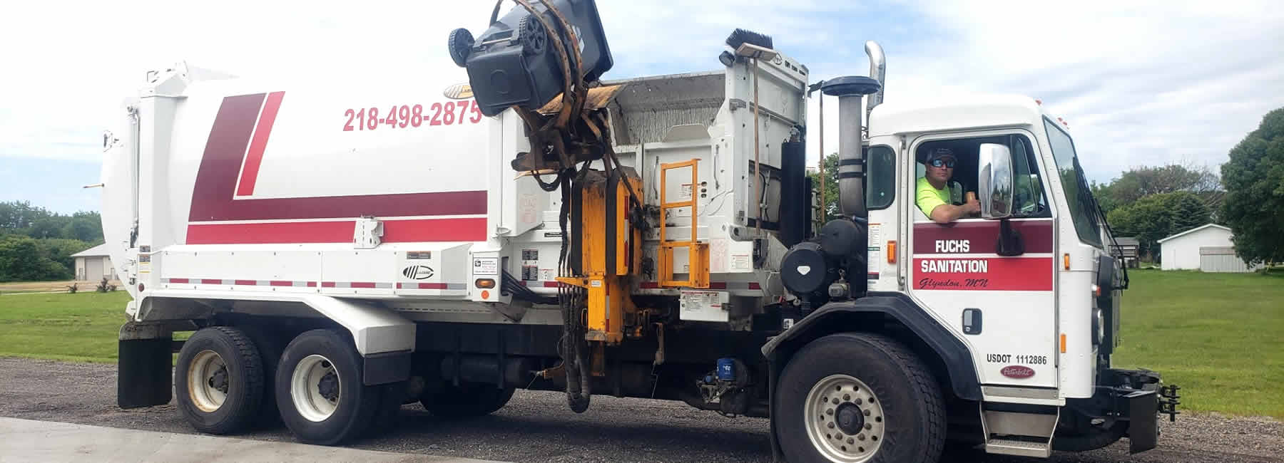 Fuchs Sanition is a trash removal company located out of Glyndon, Minnesota.